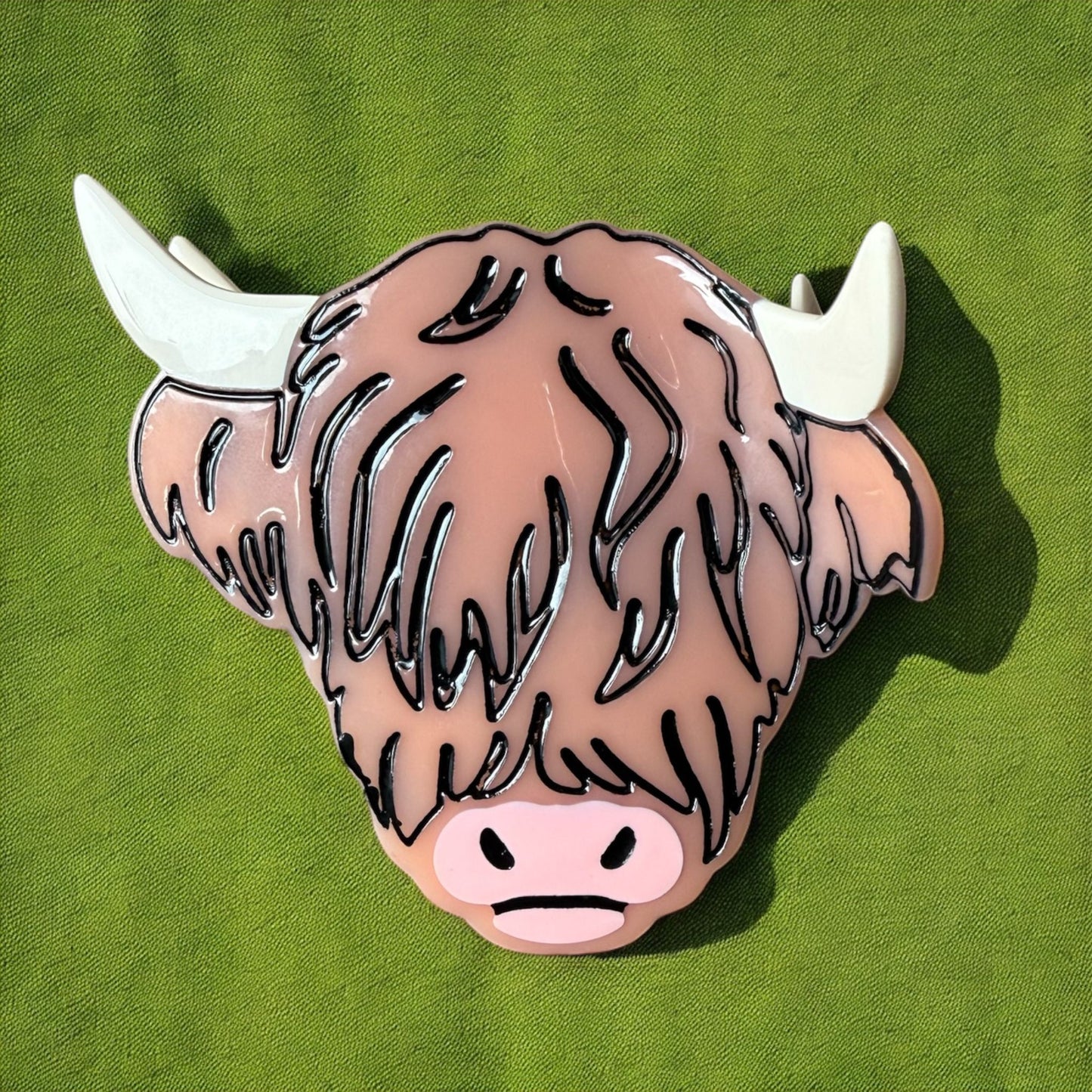 Highland Cow Hair Claw/Clip