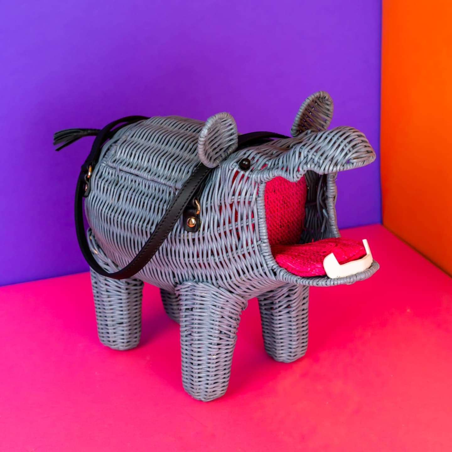 Wicker Darling Hippo Bag