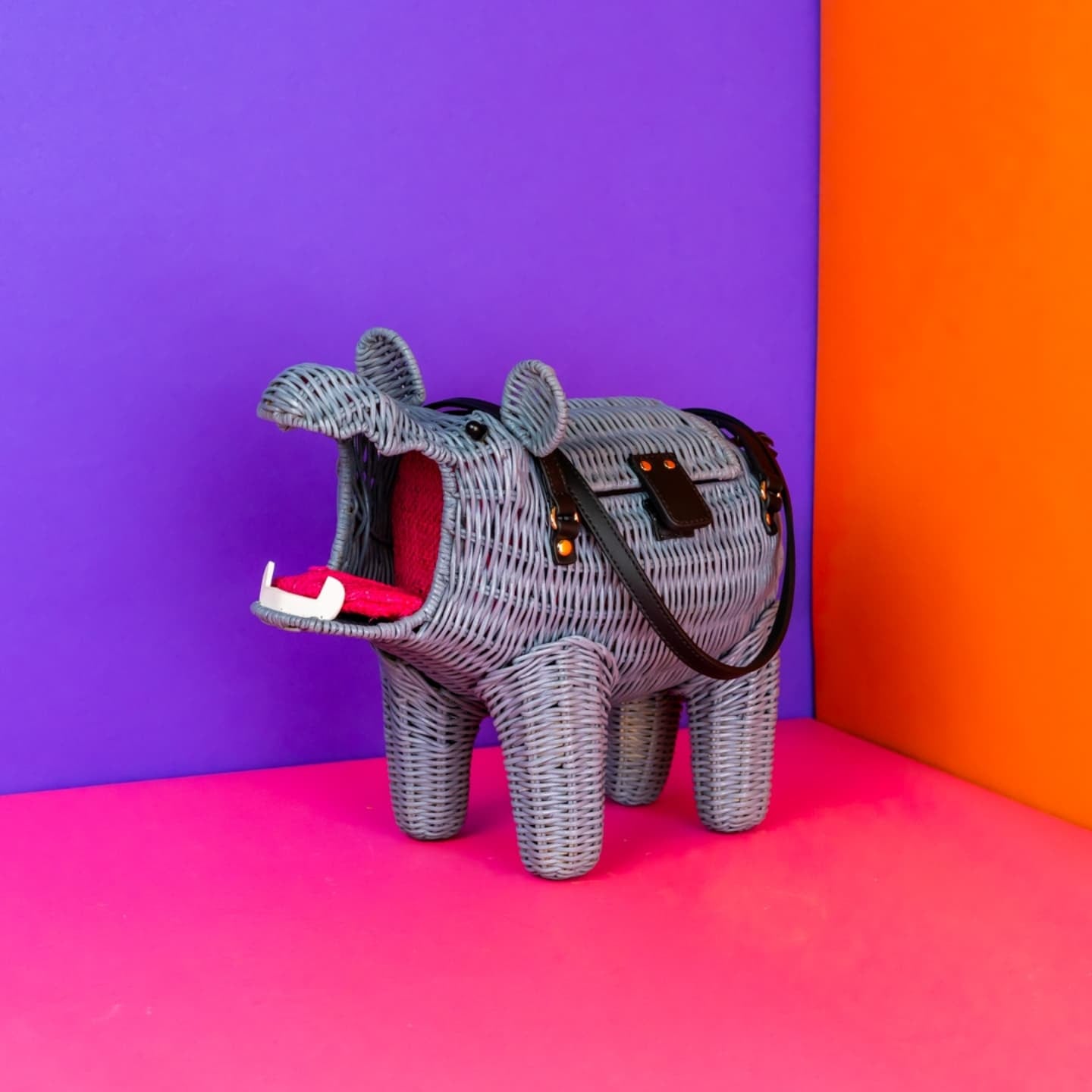 Wicker Darling Hippo Bag
