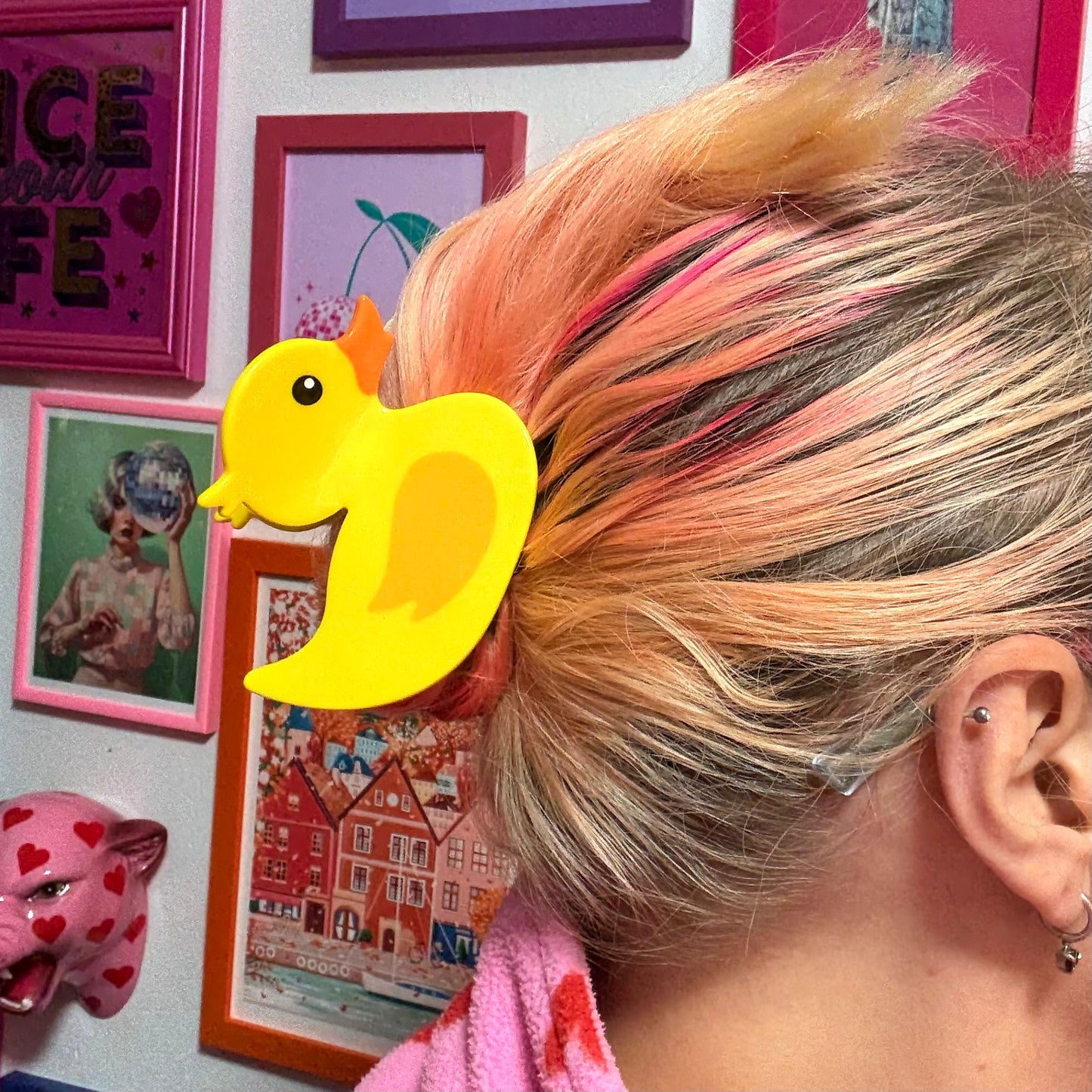 Rubber Duck Hair Claw