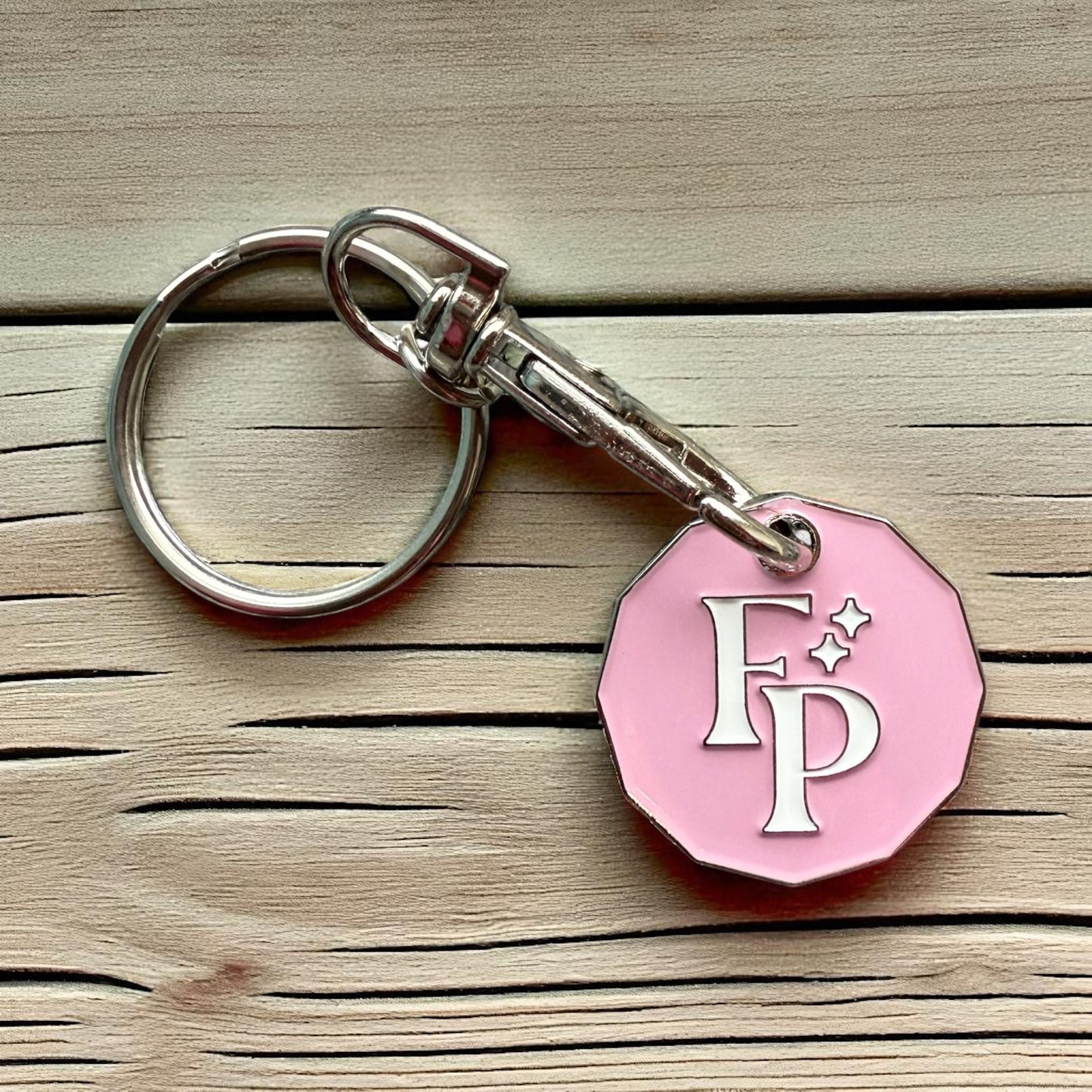 Cowboy Frog £ pound trolley coin - Keyring