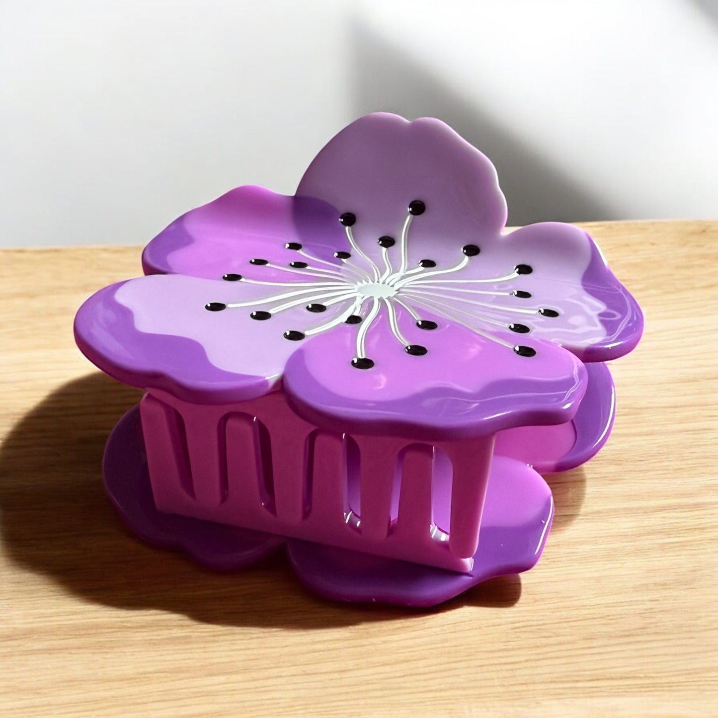 Purple Sakura Hair Claw / Clip