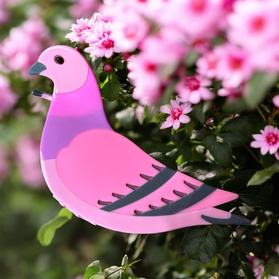 Pink Pigeon Hair Claw/Clip