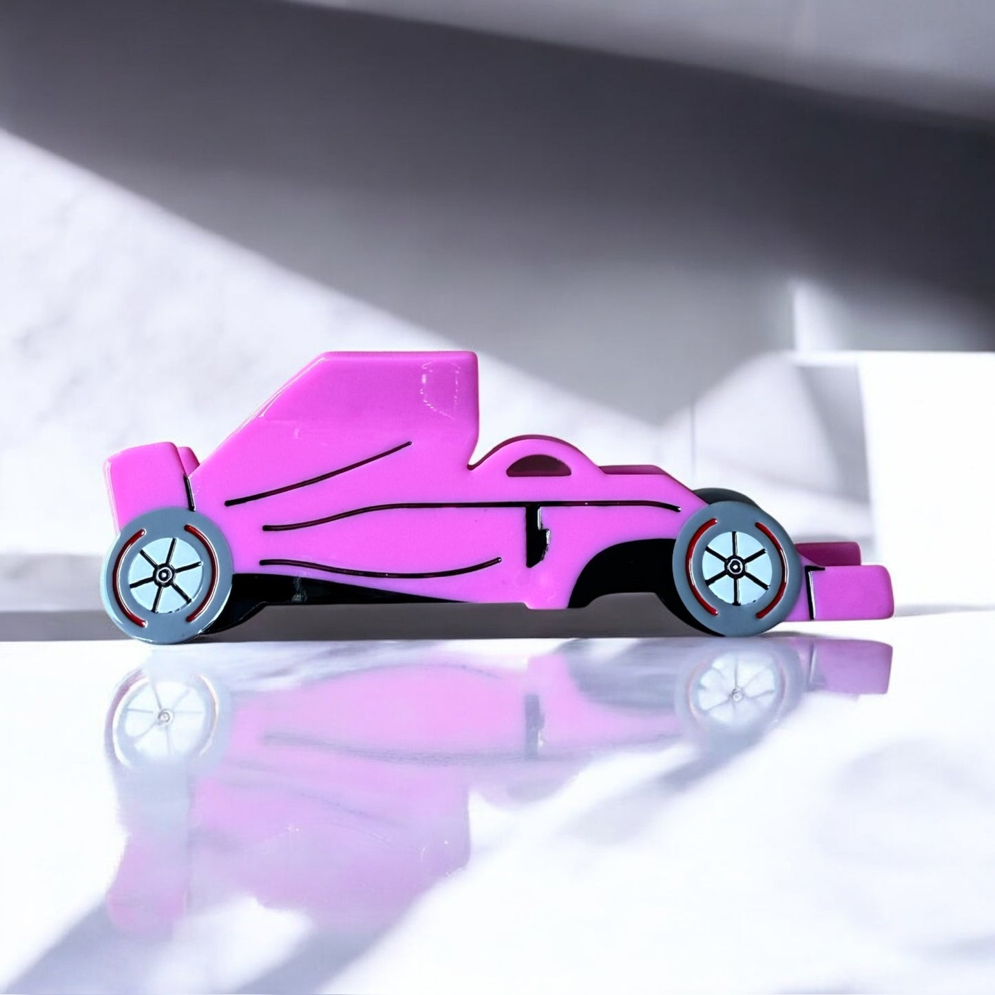Pink F1 Car Hair Clip/Claw