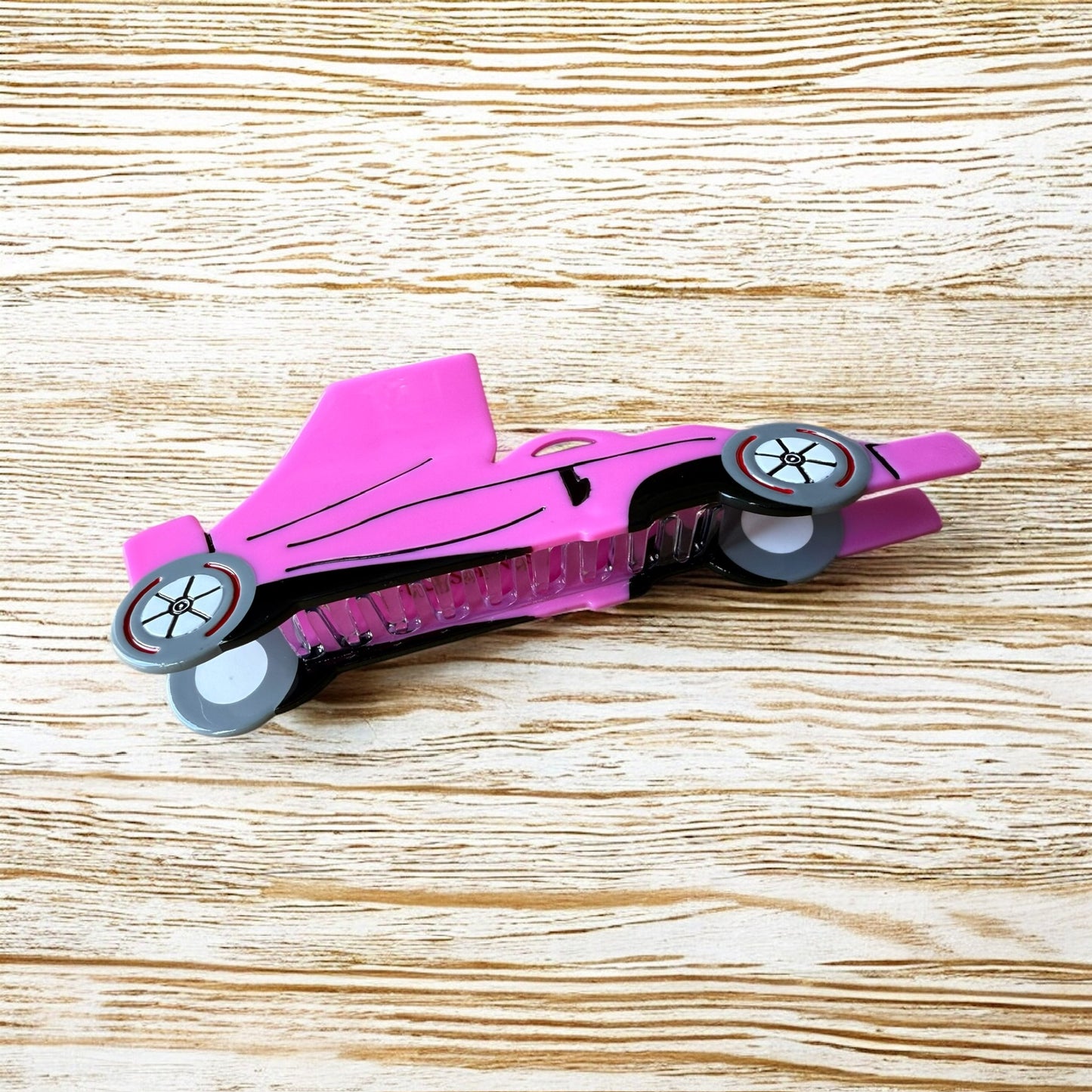 Pink F1 Car Hair Clip/Claw