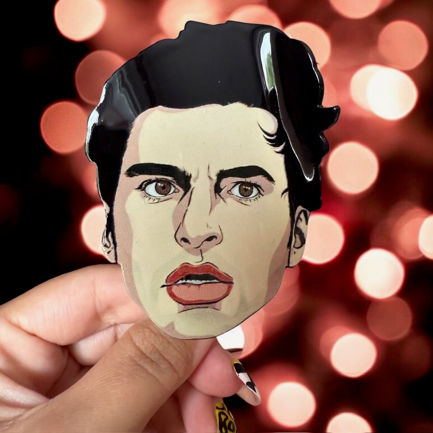 Carlos Sainz face hair clip/ claw