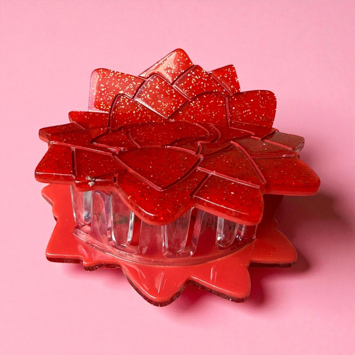 Christmas Gift Bow Hair Claw Clip - 2 for £12