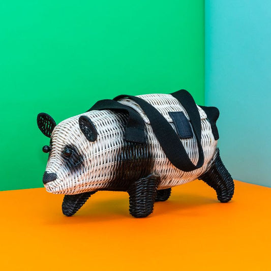 PRE-ORDER Panda - Wicker Darling bag.