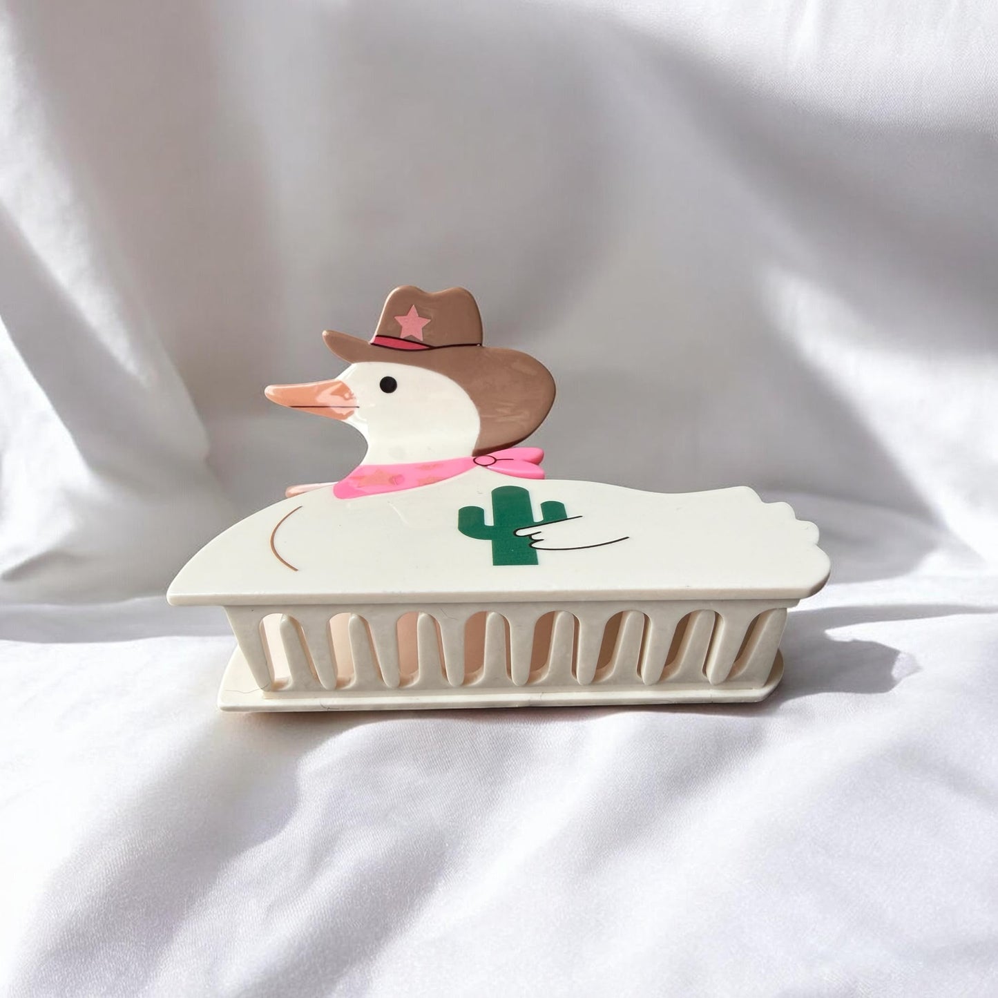 Silly Cowboy Goose - Hair Claw / Clip