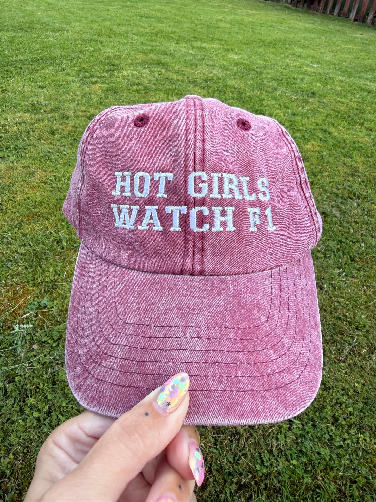 Hot Girls Watch F1 Cap - Custom Colours