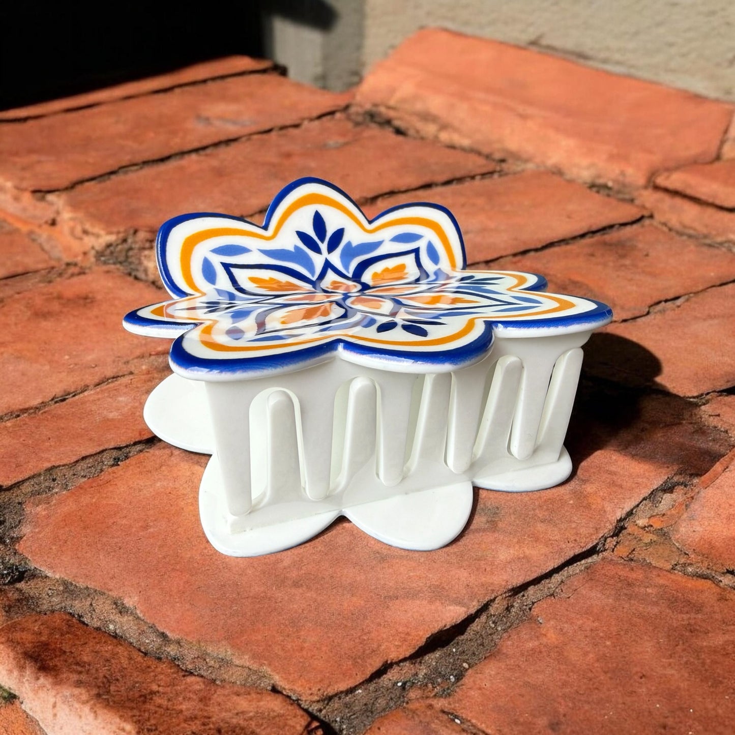 Mediterranean Tile Hair Claw