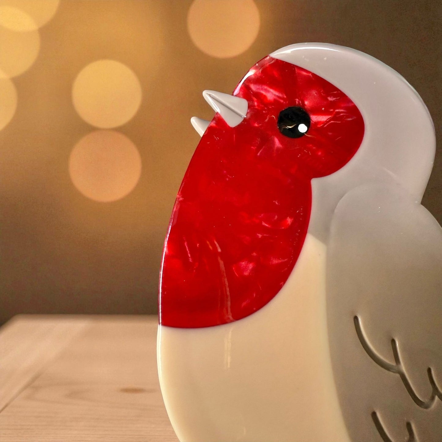 Christmas Robin Hair Claw / Clip