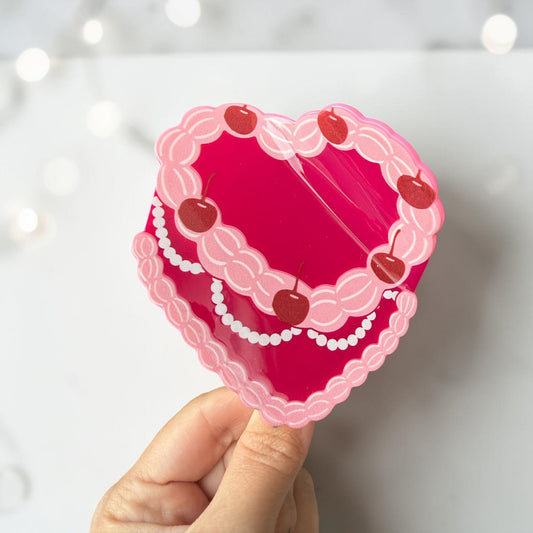 Pink Vintage Cake Hair Claw