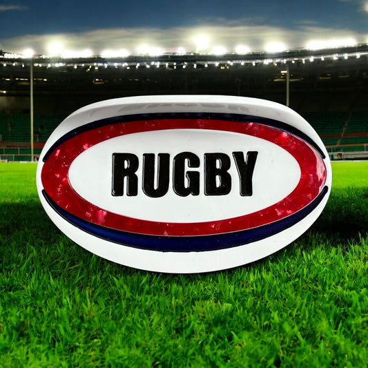 Rugby Ball Hair Claw Clip