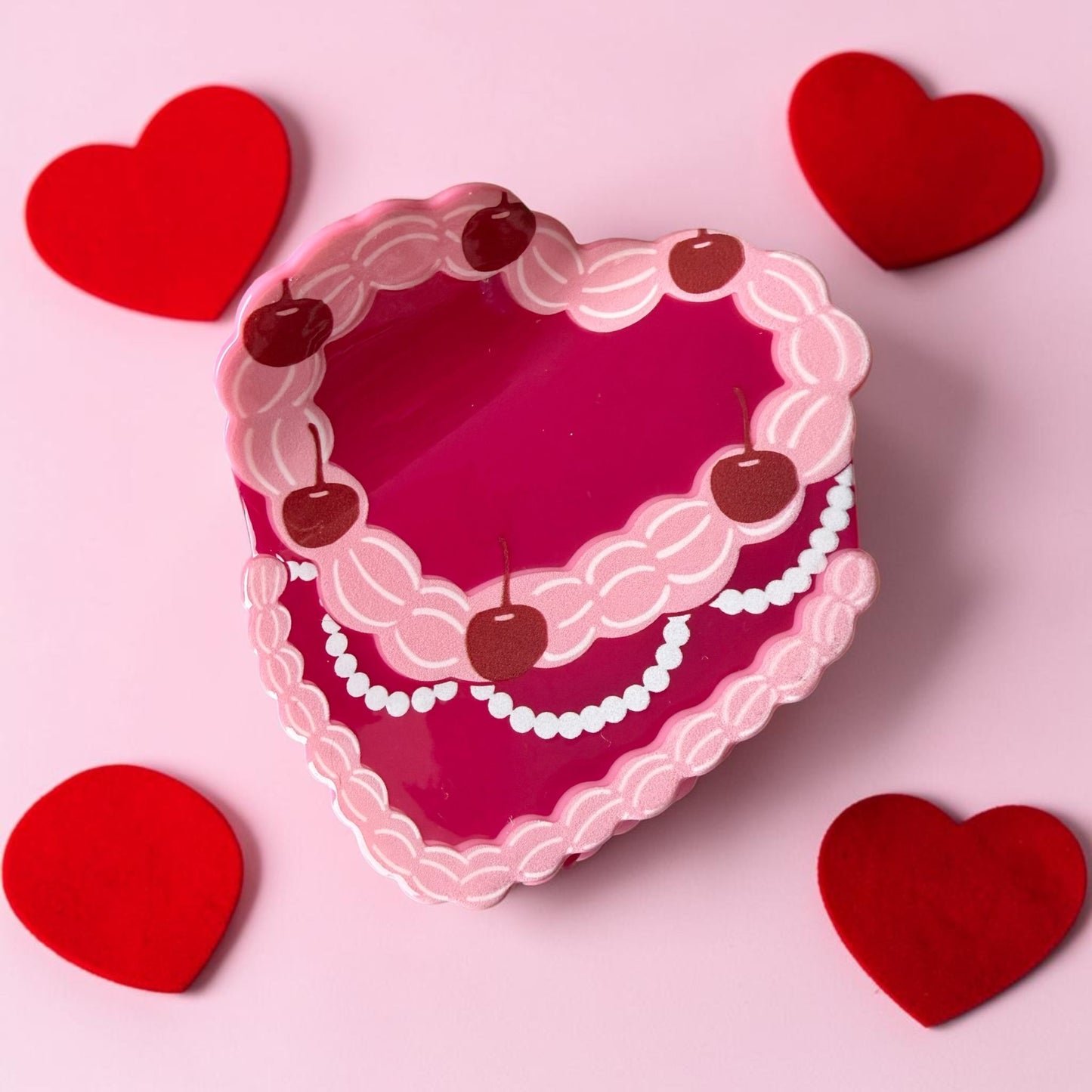 Pink Vintage Cake Hair Claw
