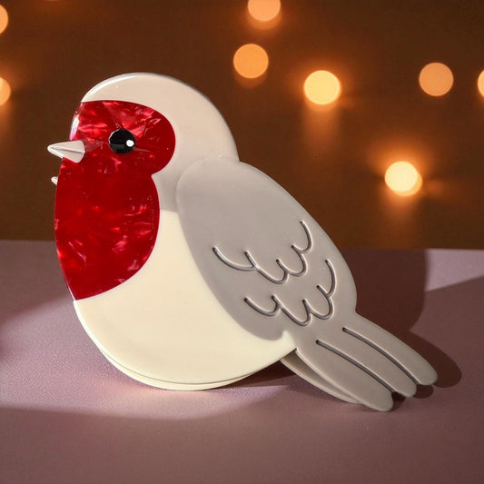 Christmas Robin Hair Claw / Clip
