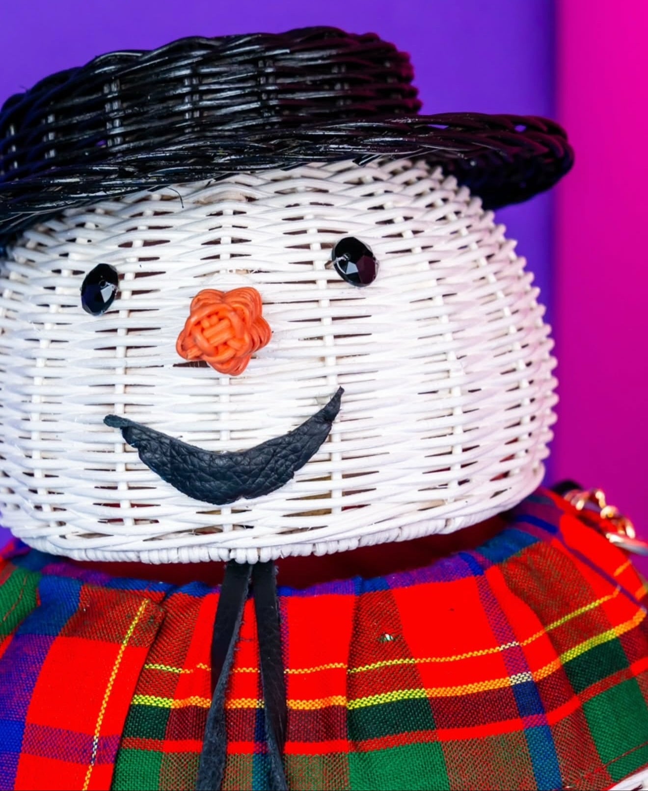 Wicker Darling Snowman