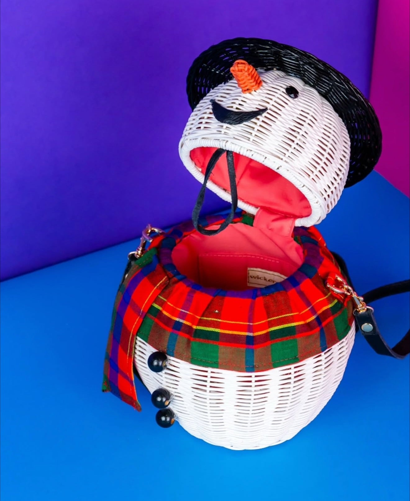 Wicker Darling Snowman