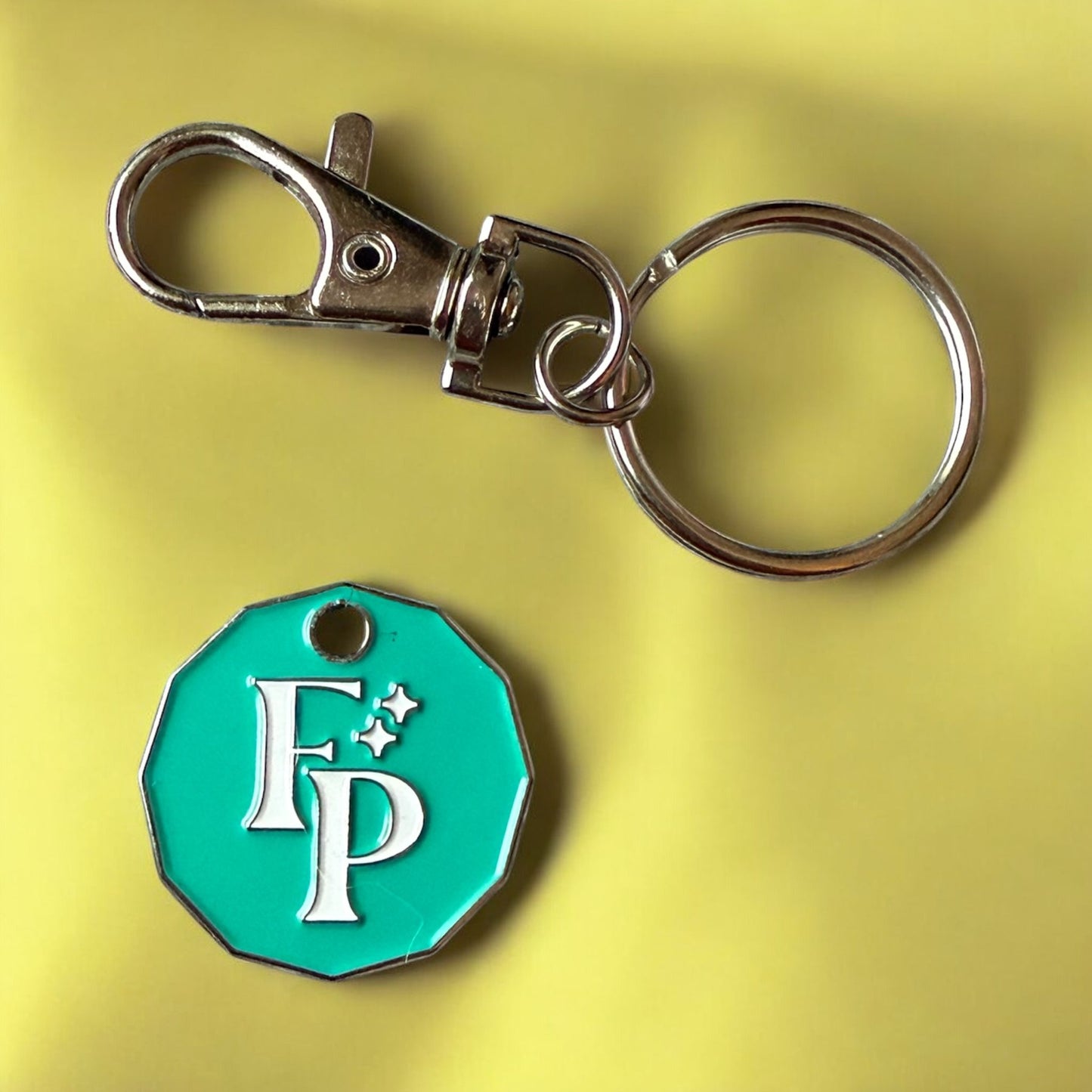 Mr Blobby £ pound trolley coin - Keyring