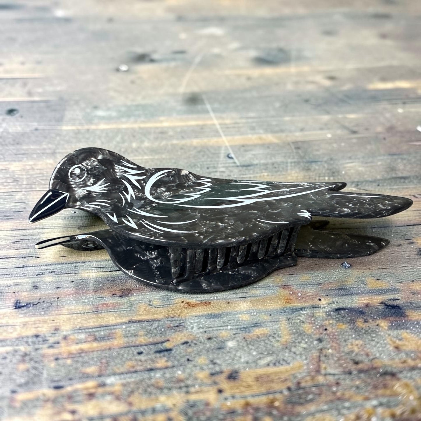 Crow Hair Clip / Claw Halloween