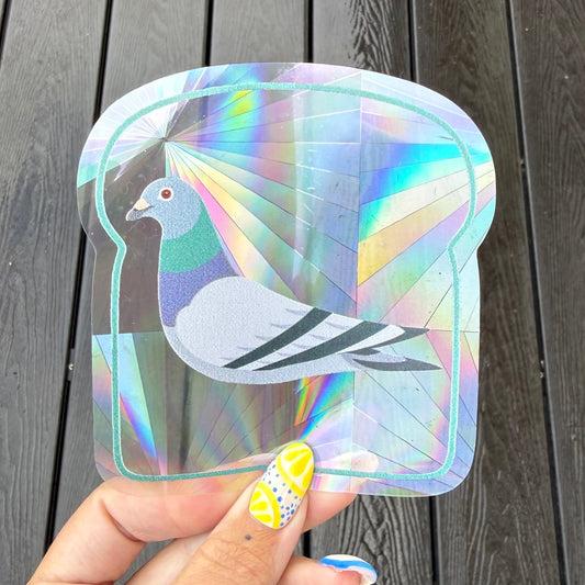 Pigeon Suncatcher | Rainbow Sun Catcher | Window Decal | Window Sticker |