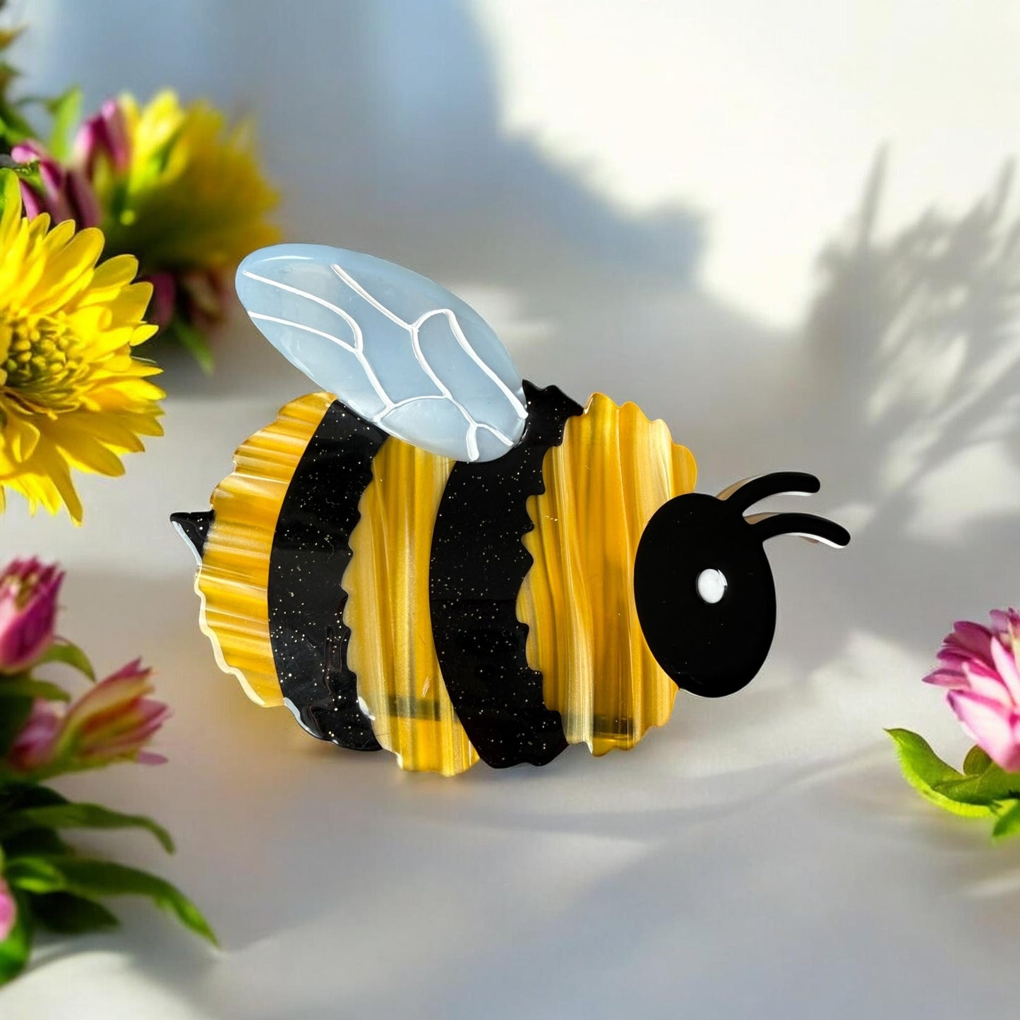 Bumble Bee Hair Claw