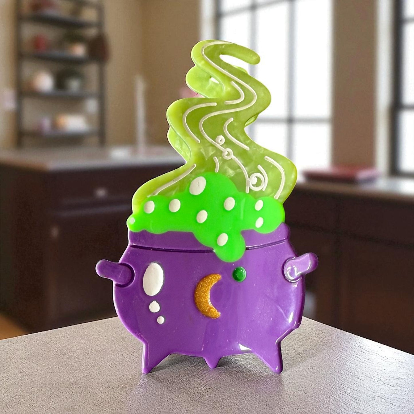 Cauldron Halloween Hair Claw