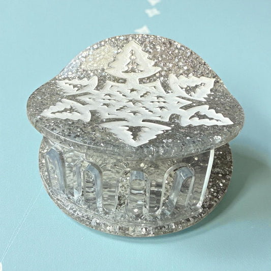 Christmas Snowflake Hair Claw Clip - 2 for £12