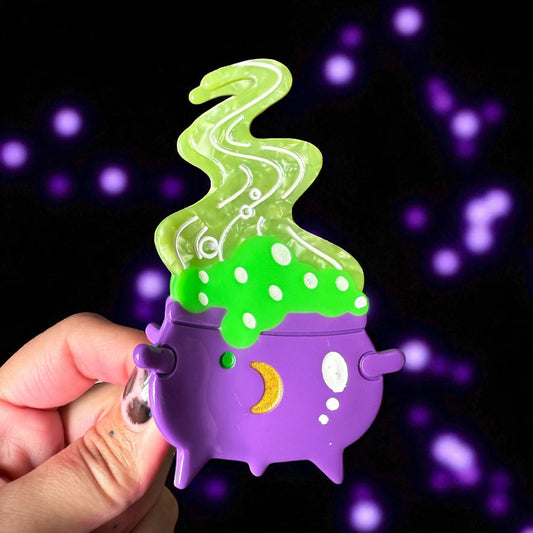 Cauldron Halloween Hair Claw