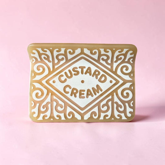 Custard Cream Hair Claw