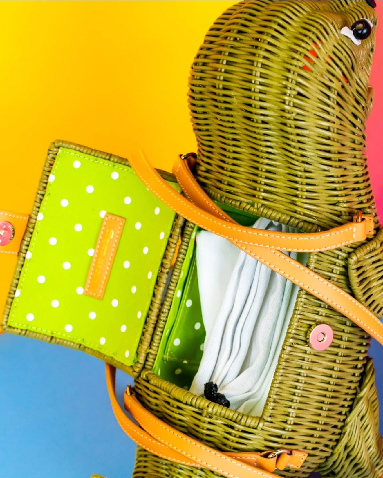 T Rex Wicker Darling Bag