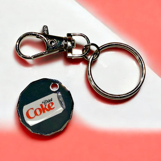 Diet Coke £ pound trolley coin - Keyring
