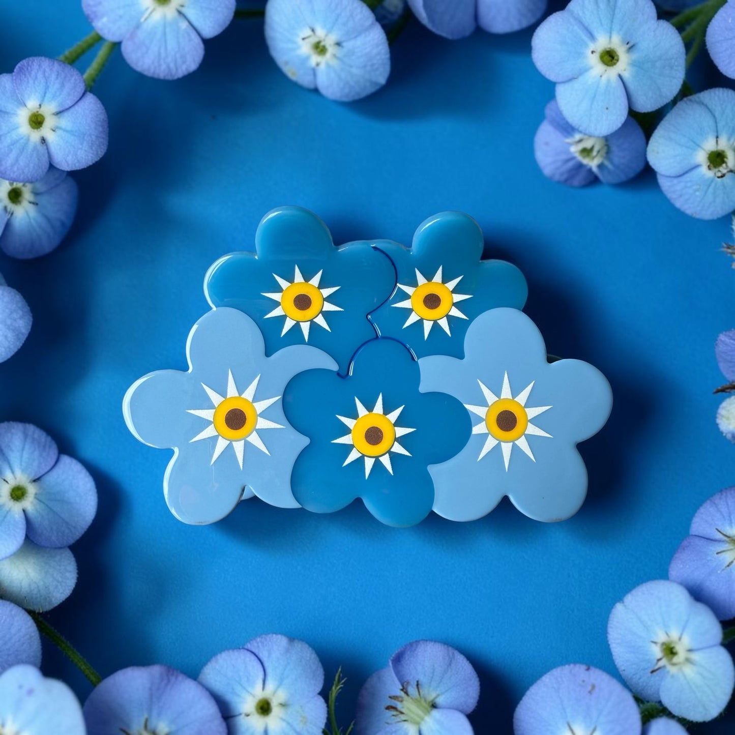 Forget Me Not - Hair Claw - Charity