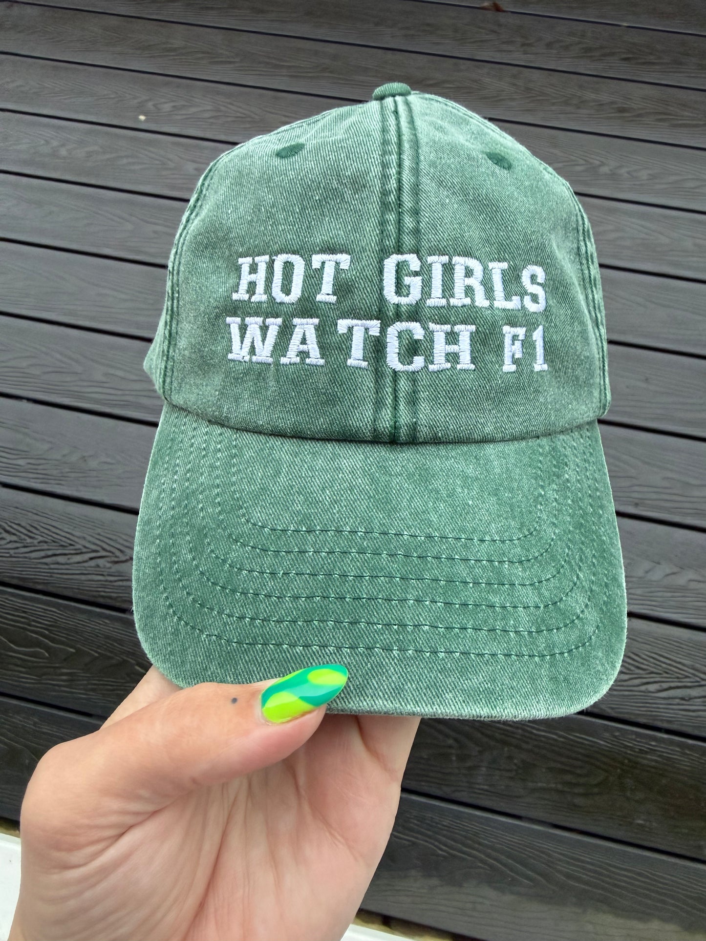 Hot Girls Watch F1 Cap - Custom Colours