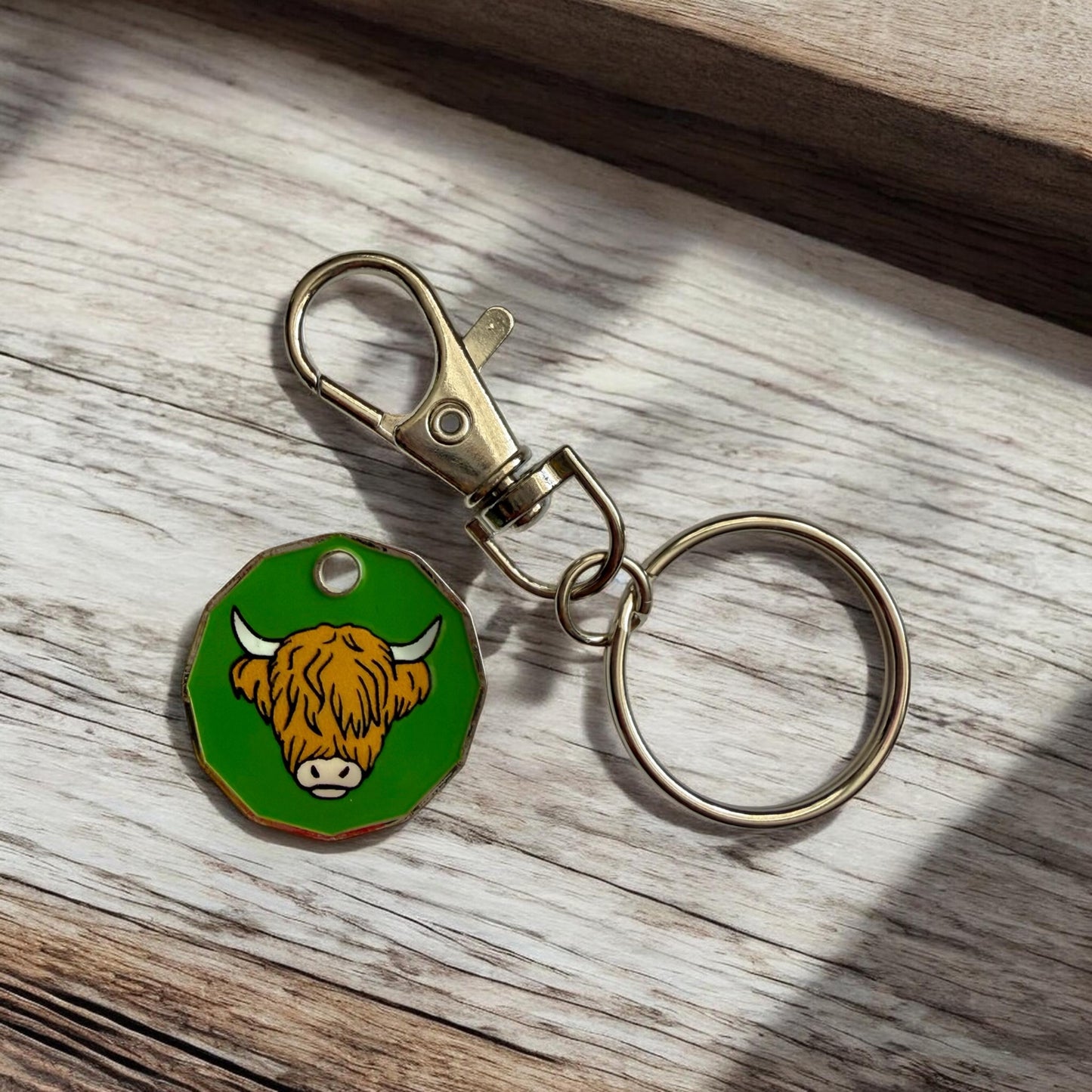 Highland Cow £ Trolley Coin