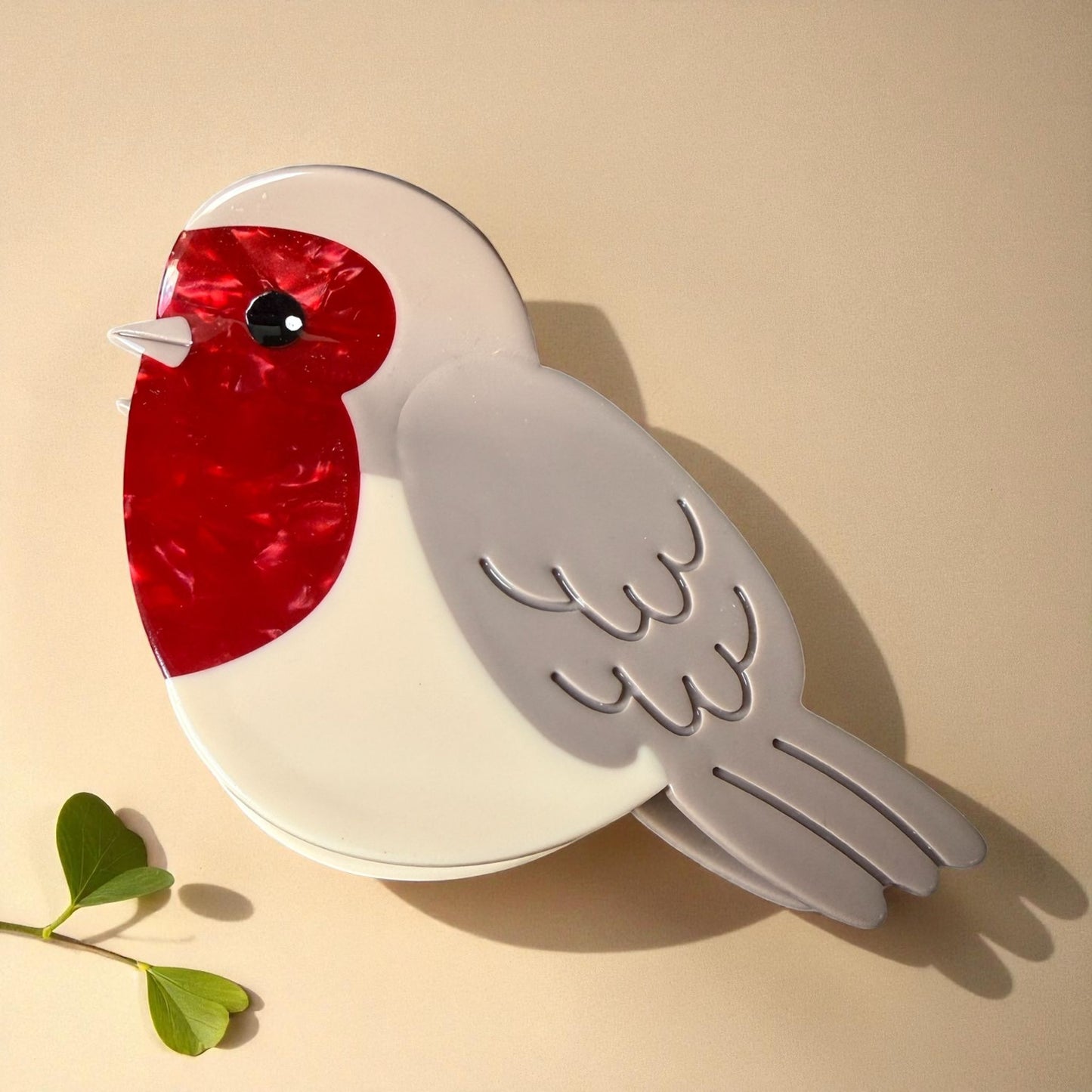 Christmas Robin Hair Claw / Clip