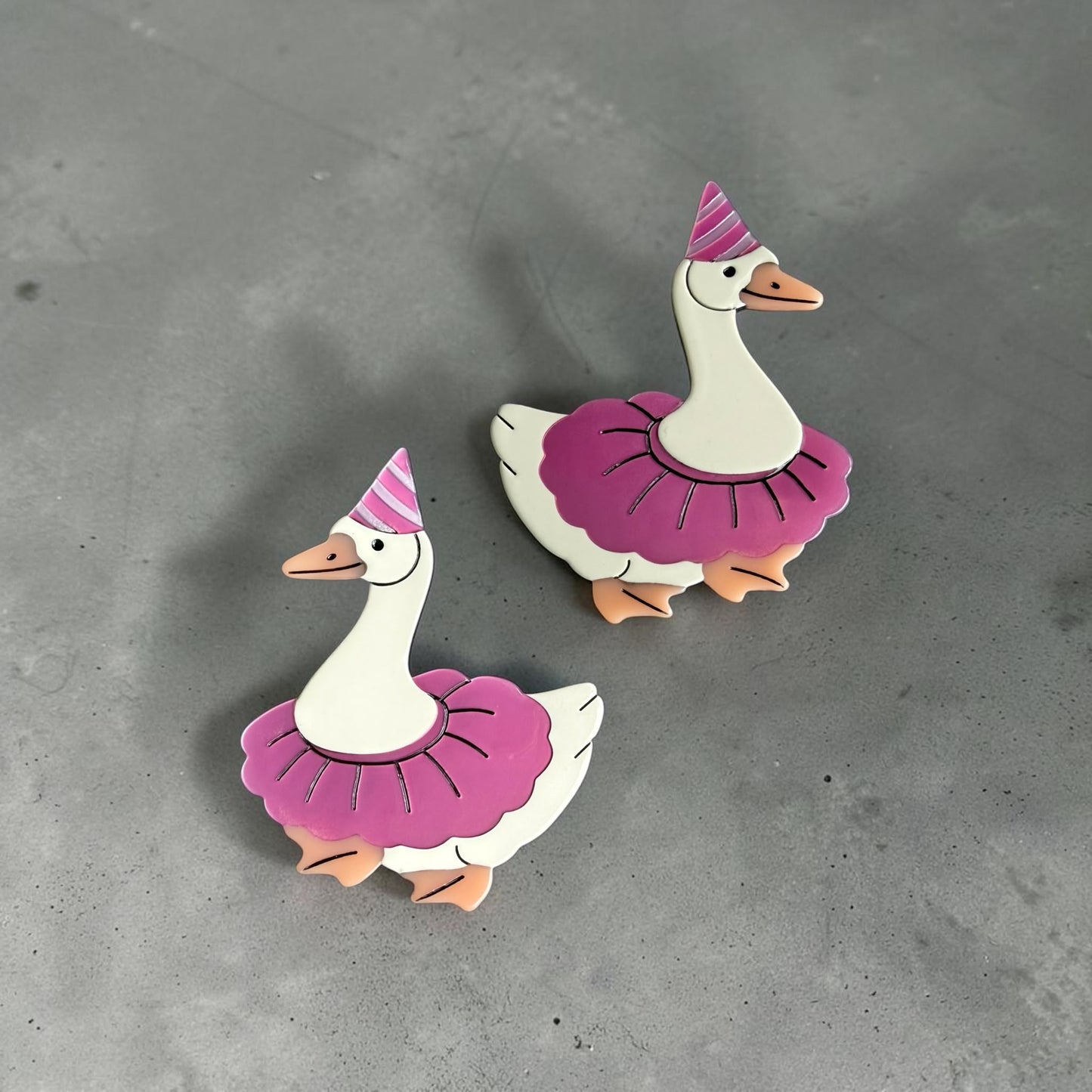 Silly Goose Hair Clip set - pack of TWO