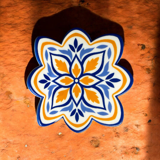 Mediterranean Tile Hair Claw