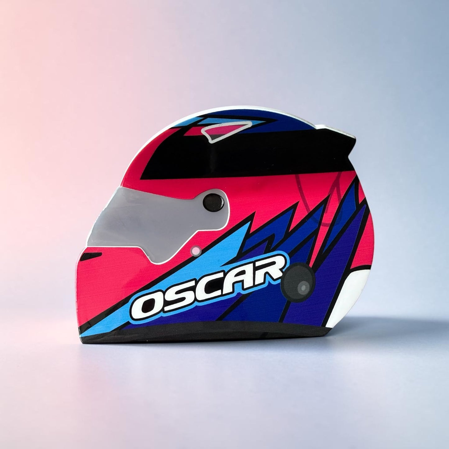 PRE ORDER - Oscar Piastri Pink Helmet Hair Claw