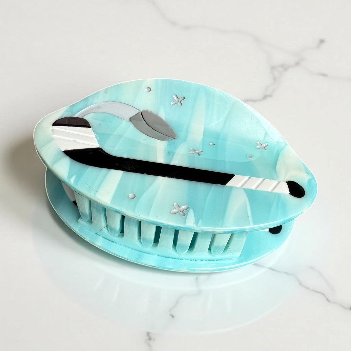 Ice Hockey Hair Claw Clip