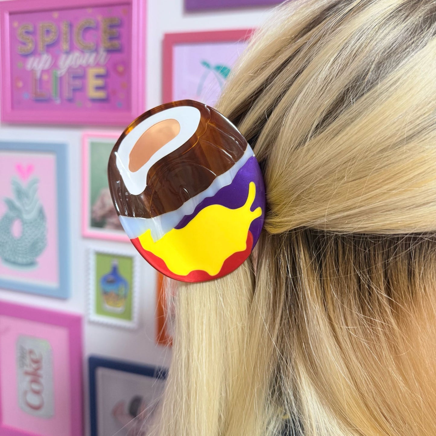 Creme Egg Hair Claw/Clip